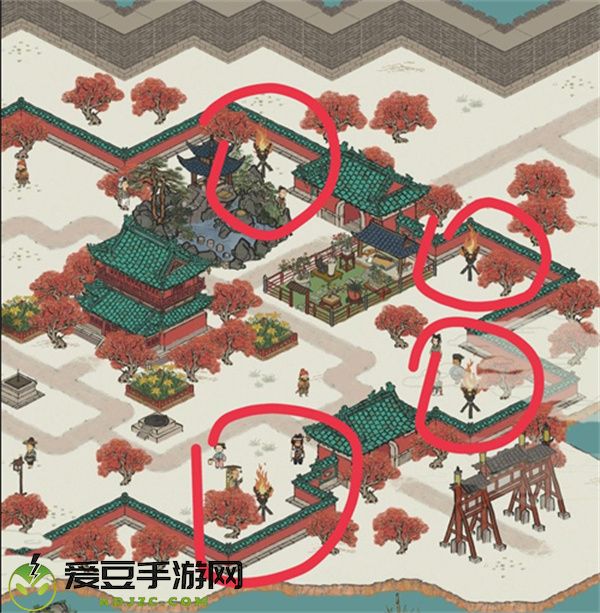 江南百景图点亮北面位置攻略