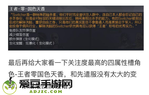 CF王者零国色天香几防角色
